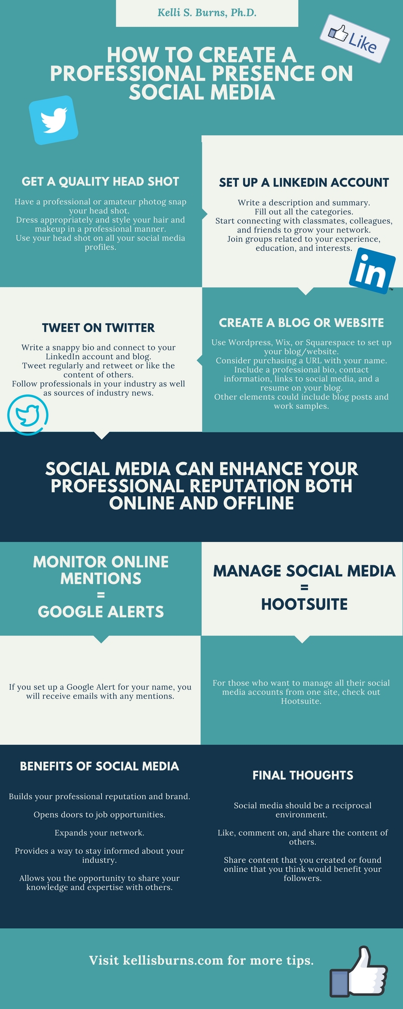 How to Create a Professional Presence on Social Media